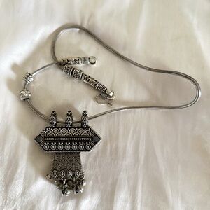 Oxidized Silver Necklace